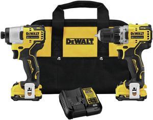 Dewalt DCK221F2 XTREME 12V MAX Cordless Lithium-Ion Brushless 3/8 in. Drill Driver and 1/4 in. Impact Driver Kit (2 Ah)