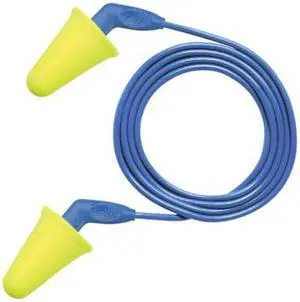 3M 318-4001 Disposable Corded Ear Plugs, Bell Shape, 31 dB, 200 Pairs
