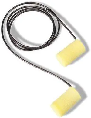 3M 311-4101 Disposable Corded Ear Plugs, Cylinder Shape, 33 dB, 200 Pairs,