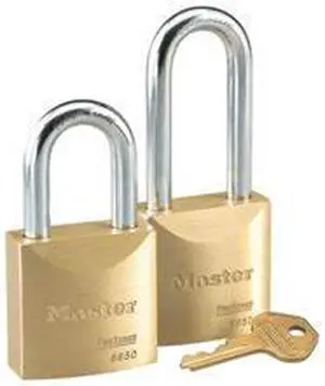 470 6850 5 PIN BRASS REKEYABLE PADLOCK KEYED DIFFE 1 EA