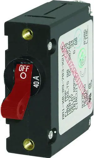 Blue Sea 7225 AC / DC Single Pole Magnetic World Circuit Breaker  -  4... [7225]