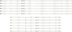 Onn LB-GM3030-GJ0D22656X10MB29 LED Backlight Strips (12) 100012587 NEW-SEE NOTE