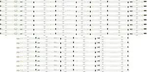 Samsung LED Backlight Strips (16) UN65H6300AF UN65J6300AF UN65J630DAF etc. NEW