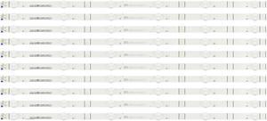 Sony 261501016744 LED Backlight Strips (10) KD-50X77L