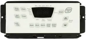 Oven WPW10476694 W10476694 Control Board - White Overlay