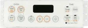 GE Oven WB27K10097 183D8193P002 Control Board - White Overlay