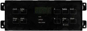 Electrolux Oven 316557115 Electronic Clock Timer ES300, Black Overlay