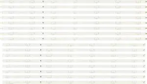 Vizio LB7502V LED Backlight Strips (16) M75Q6M-K03