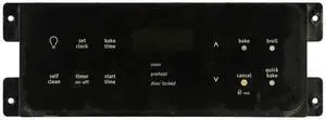 Electrolux Oven 316557216 Electronic Clock Timer, Black Overlay