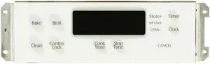 Maytag Range WP5701M556-60 7601P553-60 Control Panel White Overlay