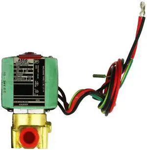 ASCO RedHat 8262R109 Brass Solenoid Valve 1/4 X 3/32 12-24VDC
