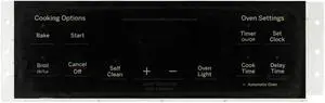 GE Oven WB27X26761 164D8450G164 Control Board  - Black Overlay
