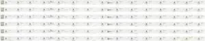 Hisense LB75032.0 HD750H1U72-T0LGK1 LED Backlight Strips (6) 75A76K