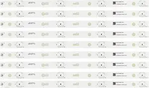 Hitachi TCL-ODM-49D1800 LED Backlight Strips (9) 49R80 NEW