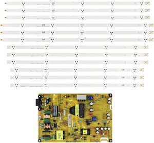 LG/Toshiba LC500DUE-SFR2 LED Backlight Strips / Power Supply Board Bundle NEW