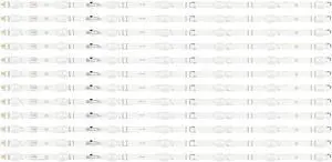 Hisense LB7502J V0 HD750Y1U71-TAL2 LED Backlight Strips (12) 75A6G 75A6H 75C350KU