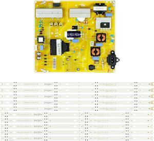 LG 55UJ6300-UA Power Supply/LED Backlight Strips Bundle