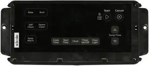 Oven W10887916 Control Board - Black Overlay