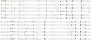 Vizio LBM700M0601-AU-1 LBM700M0601-AV-1 LED Backlight Strips (12) V705X-J03