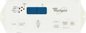 Whirlpool Range 8053152 Control Board W/ White Overlay