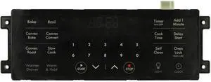 Electrolux Oven 316650010 Electronic Clock Timer, Black Overlay