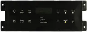 Electrolux Oven 316557244 Electronic Clock Timer, Black Overlay