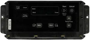 Whirlpool Range W10841330 Control Board W/ Black Overlay