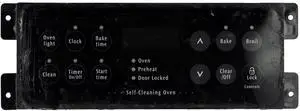 Electrolux Oven 316418303 Electronic Clock Timer, Black Overlay