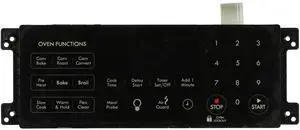 Electrolux Oven 316577094 Electronic Clock Timer Black Overlay