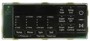 Samsung Washer DC97-21943H Control Panel