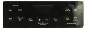 GE Oven WB27K10453 164D8450G038 Control Board - Black Overlay