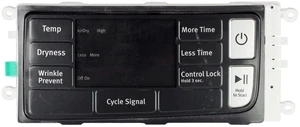 Whirlpool Dryer W11186267 Control Pad and Display Whirlpool Dryer W11186267 Control Pad and Display