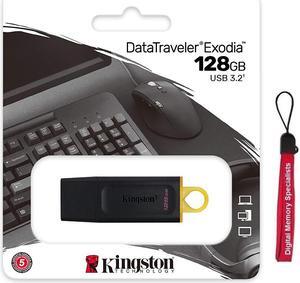 Kingston 128GB DataTraveler Exodia DTX 128G USB 3.2 Gen 1 Flash Drive DTX/128GB with OEM USB Lanyard
