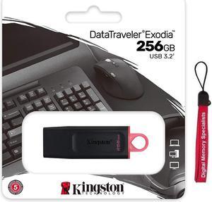 Kingston 256GB DataTraveler Exodia DTX 256G USB 3.2 Gen 1 Flash Drive DTX/256GB with OEM USB Lanyard