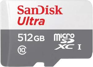 SanDisk SDSQUNR-512G-GN3MN 512GB 8pin microSDXC r100MB/s C10 UHS-I SanDisk Ultra microSDXC Memory Card w/out Adapter