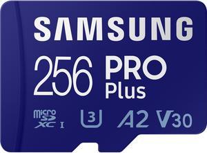 SAMSUNG PRO Plus 256GB microSDXC Flash Card w/ Adapter Model MB-MD256SA/AM