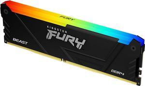 Kingston Fury Beast RGB 8GB 3600 3600MT/s DDR4 CL17 DIMM Computer Memory KF436C17BB2A/8