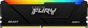 Kingston FURY Beast RGB - DDR4 - module - 16 GB - DIMM 288-pin - 3200 MHz - CL16 - 1.35 V - unbuffered - non-ECC - black