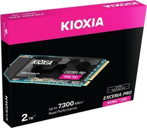 Kioxia LSE10Z002TG8 Exceria Pro NVME M.2 2TB SSD, PCIe 4.0 x4, Up to 7300MB/s Read Speed