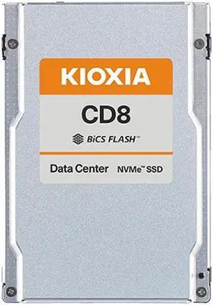 Kioxia KCD8XRUG7T68 CD8-R Data Center SSD 7.68TB 2.5" U.2/U.3 15mm PCIe 4 x 4 NVMe 3D TLC 1DWPD