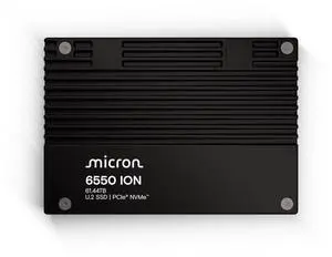 Micron 6550 ION SSD - Enterprise MTFDLAL61T4THL-1BK1DFCYYR 61.44TB U.2 (15mm) 512 bytes OCP 2.5 + SED (TCG Opal) SSD TAA Compliant