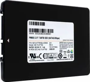 MZ-7LH7T60 Samsung PM883 7.68TB SATA 2.5" Internal SSD MZ7LH7T6HMLA NEW - OEM