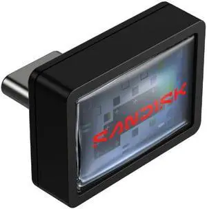 SANDISK Extreme Fit USB-C Flash Drive, up to 300MB/s read speeds, plug-and-stay storage, 64GB