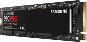 Samsung MZ-V9P4T0B/AM 990 PRO 4TB Internal Solid State Drive - M.2 2280 - PCIe Gen 4.0 x4 - NVMe 2.0 - TCG Opal 2.0