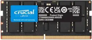 Crucial 32GB 6400MHz DDR5-6400 PC5-51200 Faster Next-Gen CSODIMM CT32G64C52CS5 Support for Ai, Laptop Notebook RAM Memory Crucial 32GB 6400MHz DDR5-6400 PC5-51200 Faster Next-Gen CSODIMM CT32G64C52CS5 Support for Ai, Laptop Notebook RAM Memory