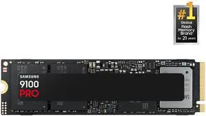 SAMSUNG SSD 9100 PRO 2TB, PCIe 5.0x4 M.2 2280, Seq. Read Speeds Up to 14,700MB/s, Best for AI Computing, Gaming, and Heavy Duty Workstations (MZ- VAP2T0B/AM) SAMSUNG SSD 9100 PRO 2TB, PCIe 5.0x4 M.2 2280, Seq. Read Speeds Up to 14,700MB/s, Best for AI Computing, Gaming, and Heavy Duty Workstations (MZ- VAP2T0B/AM)