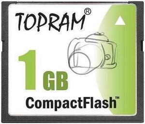 TOPRAM 1GB 1G CF CompactFlash Card Compact Flash SLC Flash - Bulk - OEM