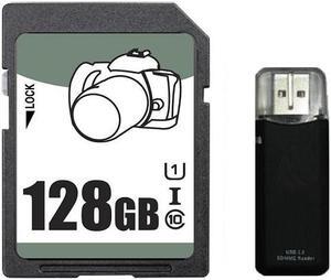 OEM 128GB SD SDHC 128GB SDXC Card Class 10 Ultra High Speed UHS-I for Camera & Camcorder with USB 2.0 Reader