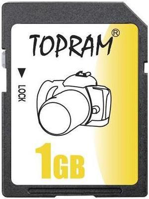 TOPRAM 1GB SD 1G Secure Digital Flash Memory Card - Pack of 5