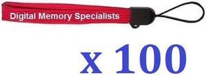 Wholesale Lot 100pcs Hand Wrist Strap Lanyard for USB Flash Drive, MP3, MP4, Cell Phone, PDA, Camera